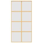 Casa si Gradina - Constructii - Usi interior, exterior si garaj - Usi garaj - Usa glisanta, auriu, 102,5x205 cm, sticla ESG mata si aluminiu - Infinity.ro