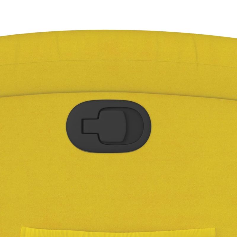 Casa si Gradina - Mobilier - Scaune si fotolii - Fotolii - Fotoliu rabatabil cu ridicare, galben, catifea - Infinity.ro