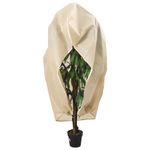 Casa si Gradina - Gradinarit si plante - Unelte gradinarit - Accesorii pentru unelte gradinarit - Protectii fleece pentru plante, fermoar, 4 buc 70 g/m² 2,36x2 m, bej - Infinity.ro