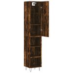 Casa si Gradina - Mobilier - Comode si corpuri - Comode - Dulap inalt, stejar fumuriu, 34,5x34x180 cm, lemn prelucrat - Infinity.ro