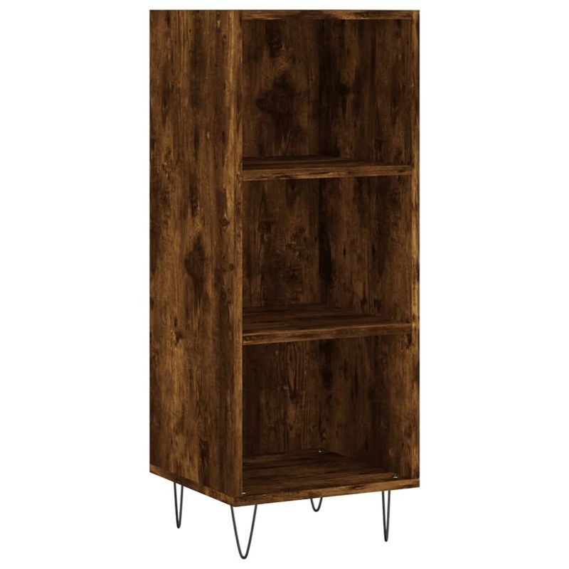 Casa si Gradina - Mobilier - Comode si corpuri - Comode - Dulap inalt, stejar fumuriu, 34,5x34x180 cm, lemn prelucrat - Infinity.ro