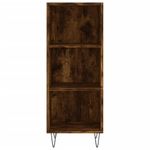 Casa si Gradina - Mobilier - Comode si corpuri - Comode - Dulap inalt, stejar fumuriu, 34,5x34x180 cm, lemn prelucrat - Infinity.ro