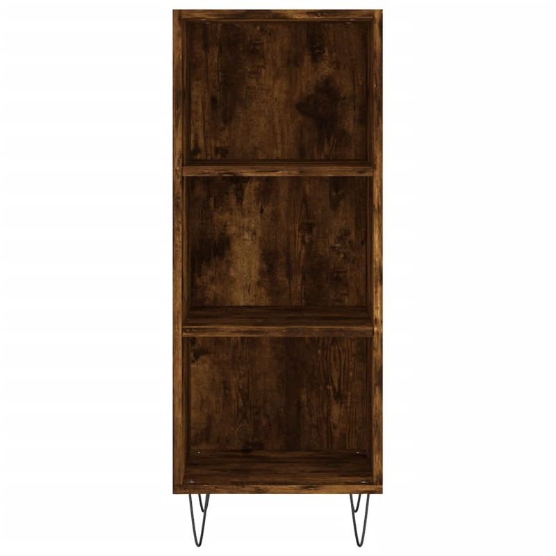 Casa si Gradina - Mobilier - Comode si corpuri - Comode - Dulap inalt, stejar fumuriu, 34,5x34x180 cm, lemn prelucrat - Infinity.ro