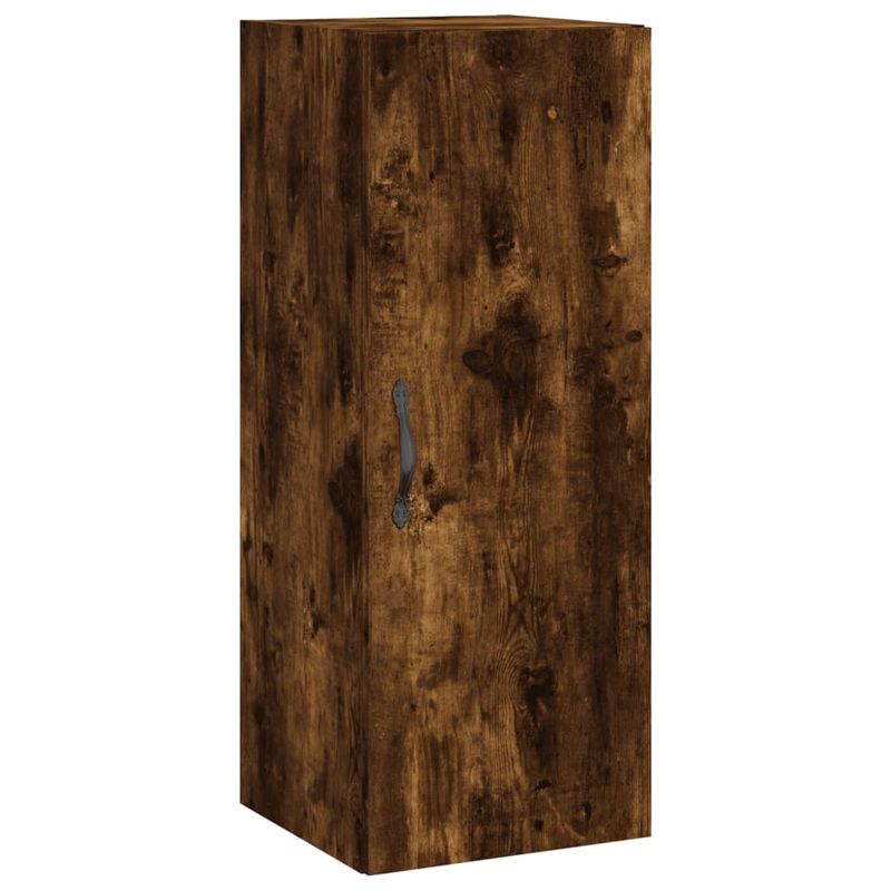 Casa si Gradina - Mobilier - Comode si corpuri - Comode - Dulap inalt, stejar fumuriu, 34,5x34x180 cm, lemn prelucrat - Infinity.ro