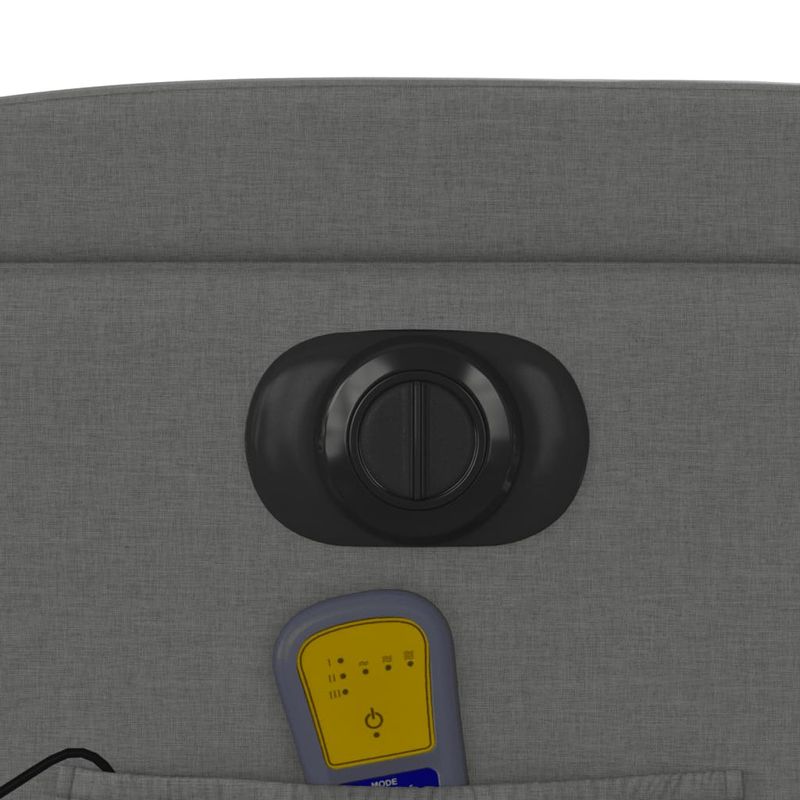 Ingrijire personala si Cosmetice - Sanatate si wellness - Articole wellness - Fotolii de masaj - Fotoliu electric masaj rabatabil cu ridicare, gri inchis textil - Infinity.ro