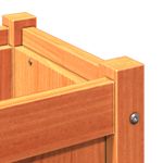 Casa si Gradina - Gradinarit si plante - Plante si ghivece - Ghivece si suporturi - Jardiniera de gradina, maro ceruit, 60x60x60 cm, lemn masiv pin - Infinity.ro