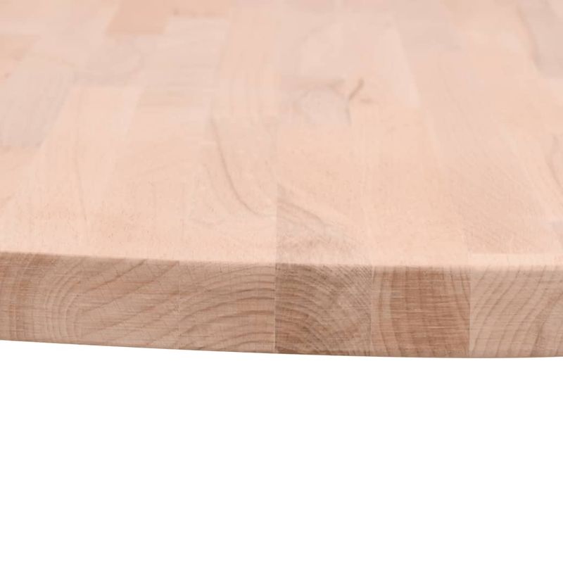Casa si Gradina - Mobilier - Feronerie si accesorii mobila - Blat de masa rotund, diametru 80x1,5 cm, lemn masiv de fag, maro deschis - Infinity.ro