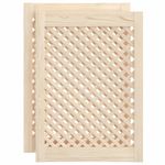 Casa si Gradina - Mobilier - Dulapuri si sifoniere - Dulapuri - Usi de dulap cu zabrele 2 buc. 49,5x69 cm, lemn masiv de pin - Infinity.ro