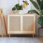 Casa si Gradina - Mobilier - Dulapuri si sifoniere - Dulapuri - Usi de dulap cu zabrele 2 buc. 49,5x69 cm, lemn masiv de pin - Infinity.ro