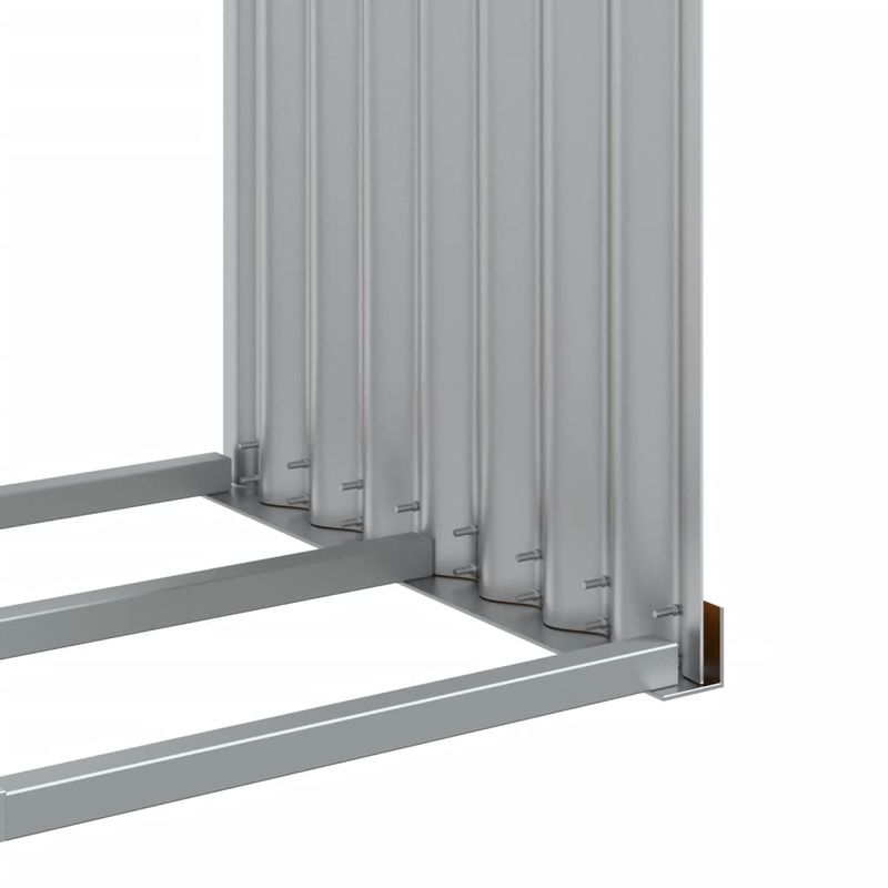 Casa si Gradina - Termice - Sobe, Seminee si accesorii - Accesorii seminee si sobe - Suport de busteni, maro deschis, 120x45x100 cm, otel galvanizat - Infinity.ro