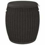 Casa si Gradina - Gradina si terasa - Mobilier exterior - Dulapuri si lazi depozitare exterior - Cutie depozitare de gradina 4 in 1, negru, polipropilena - Infinity.ro