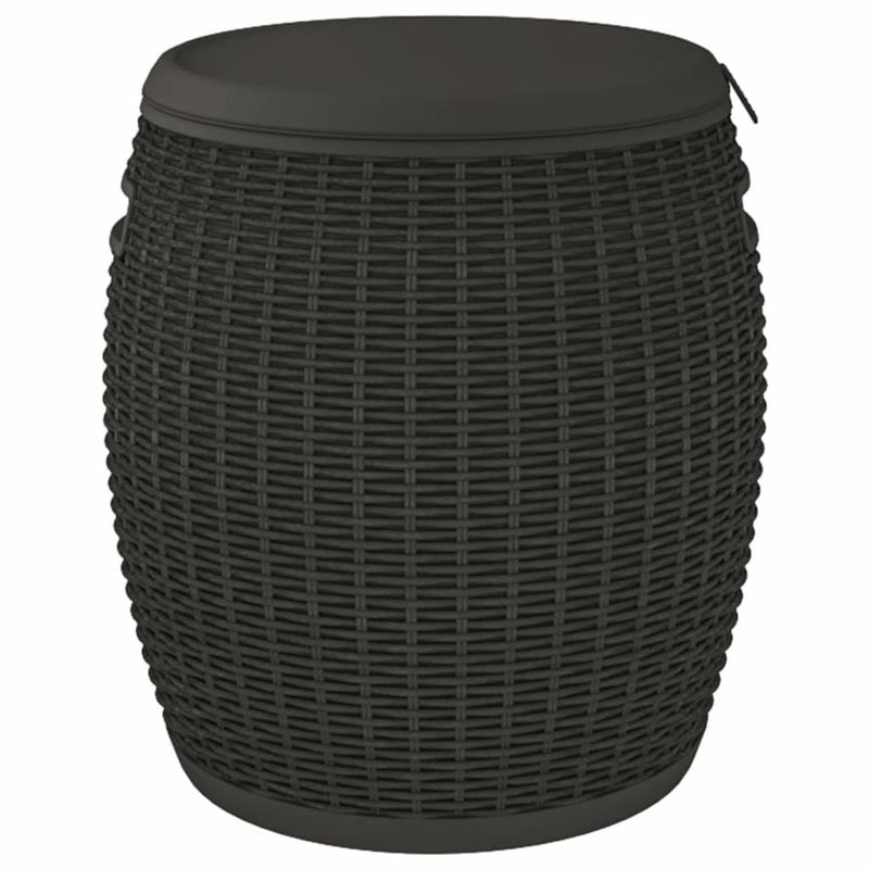 Casa si Gradina - Gradina si terasa - Mobilier exterior - Dulapuri si lazi depozitare exterior - Cutie depozitare de gradina 4 in 1, negru, polipropilena - Infinity.ro