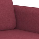 Casa si Gradina - Mobilier - Seturi de mobilier - Seturi living - Set canapea cu perne, 3 piese, rosu vin, material textil - Infinity.ro
