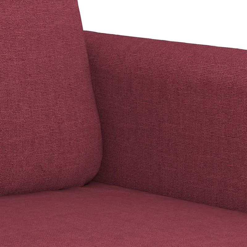 Casa si Gradina - Mobilier - Seturi de mobilier - Seturi living - Set canapea cu perne, 3 piese, rosu vin, material textil - Infinity.ro