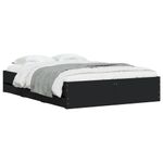 Casa si Gradina - Mobilier - Paturi si accesorii - Paturi - Cadru de pat cu sertare, negru, 120x200 cm, lemn prelucrat - Infinity.ro