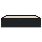 Casa si Gradina - Mobilier - Paturi si accesorii - Paturi - Cadru de pat cu sertare, negru, 120x200 cm, lemn prelucrat - Infinity.ro