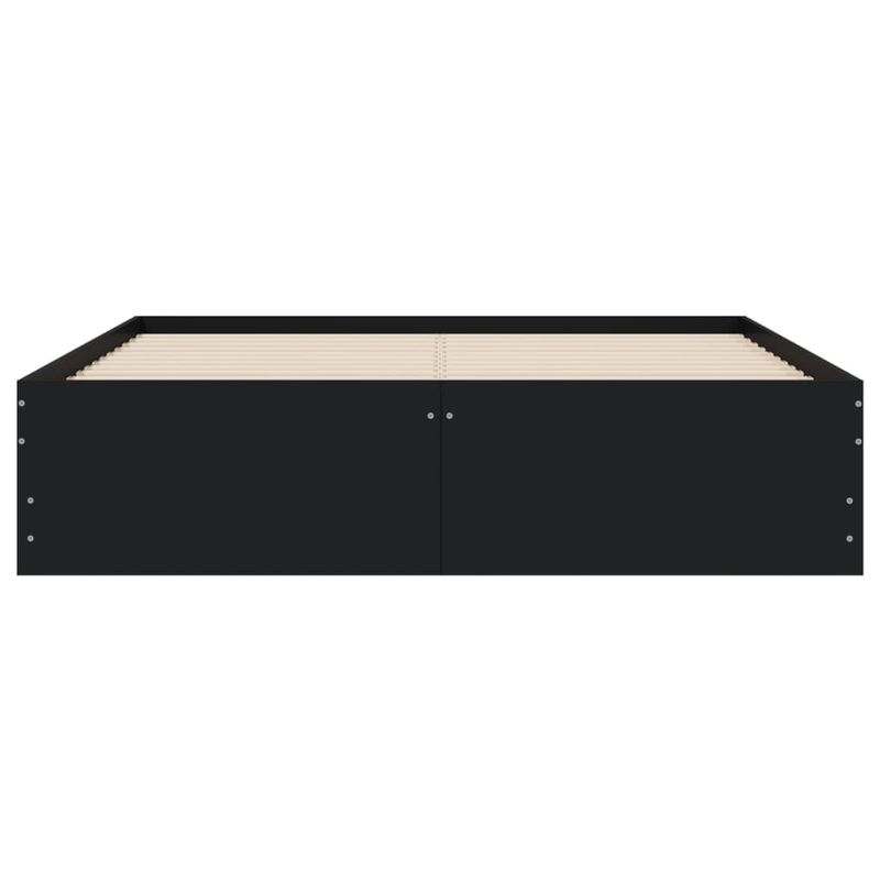 Casa si Gradina - Mobilier - Paturi si accesorii - Paturi - Cadru de pat cu sertare, negru, 120x200 cm, lemn prelucrat - Infinity.ro