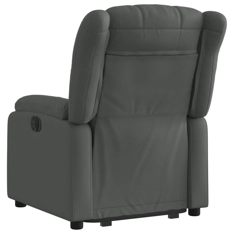 Casa si Gradina - Mobilier - Scaune si fotolii - Fotolii - Fotoliu electric rabatabil cu ridicare, gri inchis, textil - Infinity.ro