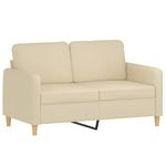 Casa si Gradina - Mobilier - Seturi de mobilier - Seturi living - Set de canapele cu perne, 2 piese, crem, material textil - Infinity.ro