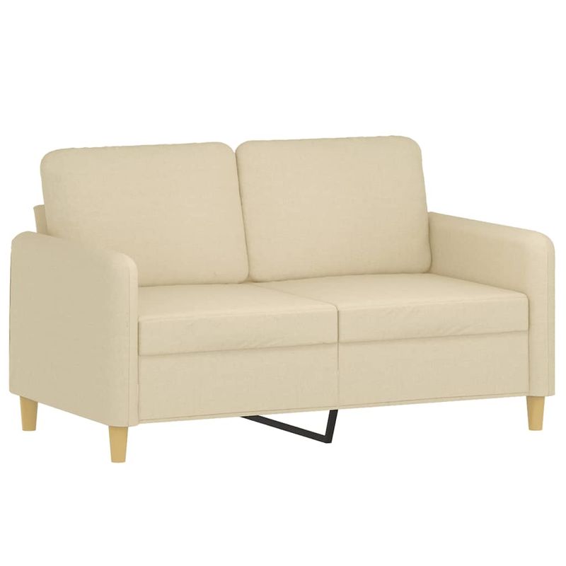 Casa si Gradina - Mobilier - Seturi de mobilier - Seturi living - Set de canapele cu perne, 2 piese, crem, material textil - Infinity.ro