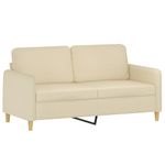 Casa si Gradina - Mobilier - Seturi de mobilier - Seturi living - Set de canapele cu perne, 2 piese, crem, material textil - Infinity.ro