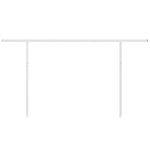 Casa si Gradina - Gradina si terasa - Umbrele si pavilioane - Umbrele - Set stalp pentru copertina, alb, 450x245 cm, fier - Infinity.ro