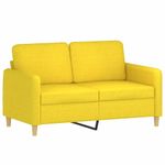 Casa si Gradina - Mobilier - Canapele si coltare - Canapele - Canapea cu 2 locuri, galben deschis, 120 cm, material textil - Infinity.ro