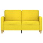 Casa si Gradina - Mobilier - Canapele si coltare - Canapele - Canapea cu 2 locuri, galben deschis, 120 cm, material textil - Infinity.ro