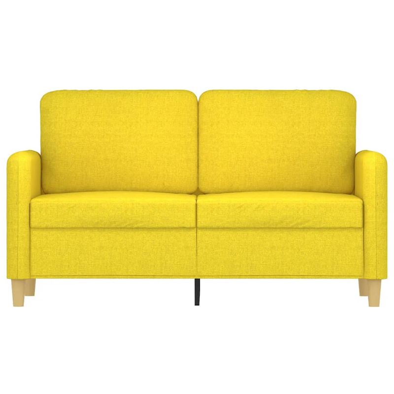 Casa si Gradina - Mobilier - Canapele si coltare - Canapele - Canapea cu 2 locuri, galben deschis, 120 cm, material textil - Infinity.ro
