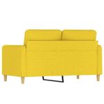 Casa si Gradina - Mobilier - Canapele si coltare - Canapele - Canapea cu 2 locuri, galben deschis, 120 cm, material textil - Infinity.ro