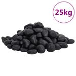 Casa si Gradina - Decoratiuni - Obiecte decorative - Accesorii decorative - Pietricele lustruite, 25 kg, negru, 2-5 cm - Infinity.ro
