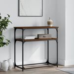 Casa si Gradina - Mobilier - Comode si corpuri - Console - Masa consola, stejar maro, 75x35,5x75 cm, lemn prelucrat - Infinity.ro