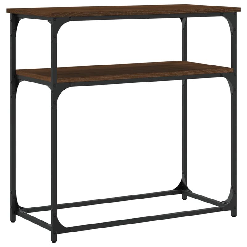 Casa si Gradina - Mobilier - Comode si corpuri - Console - Masa consola, stejar maro, 75x35,5x75 cm, lemn prelucrat - Infinity.ro