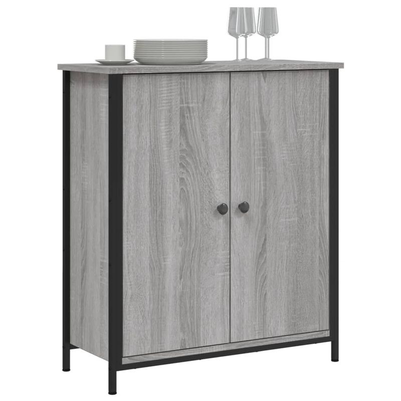 Casa si Gradina - Mobilier - Comode si corpuri - Comode - Servanta, gri sonoma, 70x30x80 cm, lemn prelucrat - Infinity.ro