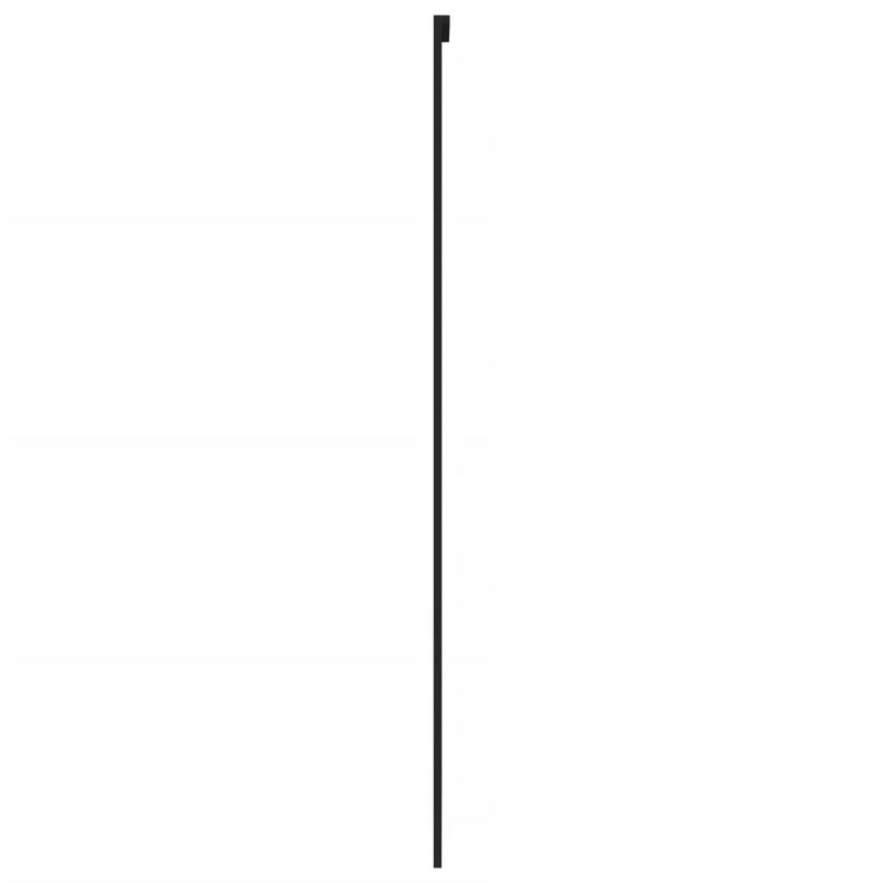 Casa si Gradina - Constructii - Usi interior, exterior si garaj - Usi garaj - Usa glisanta, negru, 76x205 cm, sticla securizata si aluminiu - Infinity.ro