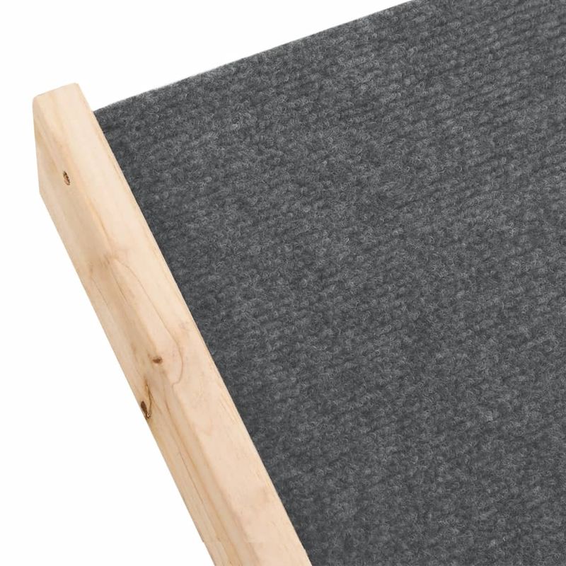 Petshop - Accesorii petshop - Dresaj animale - Scara pentru caini, gri, 105x47 cm, lemn masiv de brad - Infinity.ro