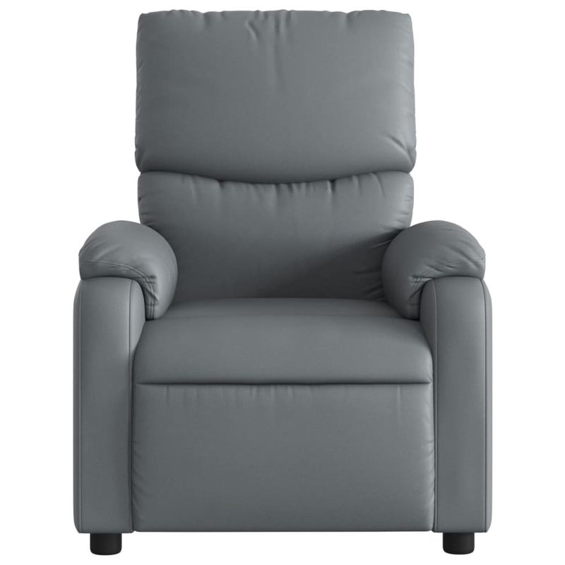 Casa si Gradina - Mobilier - Scaune si fotolii - Fotolii - Fotoliu rabatabil, gri, piele ecologica - Infinity.ro
