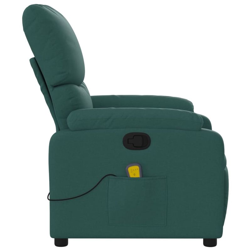 Ingrijire personala si Cosmetice - Sanatate si wellness - Articole wellness - Fotolii de masaj - Fotoliu de masaj rabatabil, verde inchis, material textil - Infinity.ro