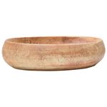 Casa si Gradina - Sanitare - Lavoar baie si accesorii - Lavoare si piedestale - Lavoar de blat, maro deschis, 59x40x15 cm, ceramica, oval - Infinity.ro
