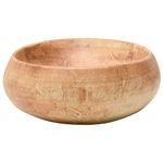 Casa si Gradina - Sanitare - Lavoar baie si accesorii - Lavoare si piedestale - Lavoar de blat, maro deschis, 59x40x15 cm, ceramica, oval - Infinity.ro