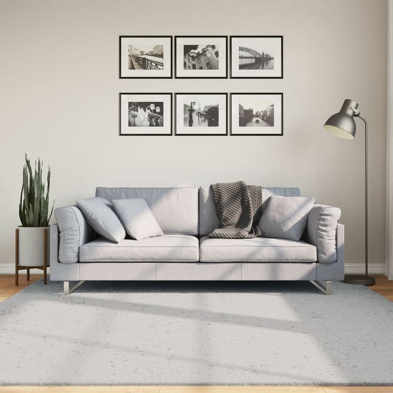 Casa si Gradina - Textile si covoare - Covoare - Covoare casa - Covor HUARTE, fir scurt, moale si lavabil, gri, 200x200 cm - Infinity.ro