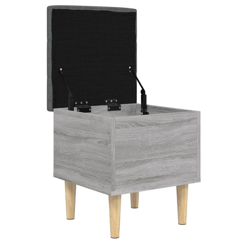Casa si Gradina - Mobilier - Canapele si coltare - Banchete - Banca de depozitare, gri sonoma, 42x42x46 cm, lemn prelucrat - Infinity.ro