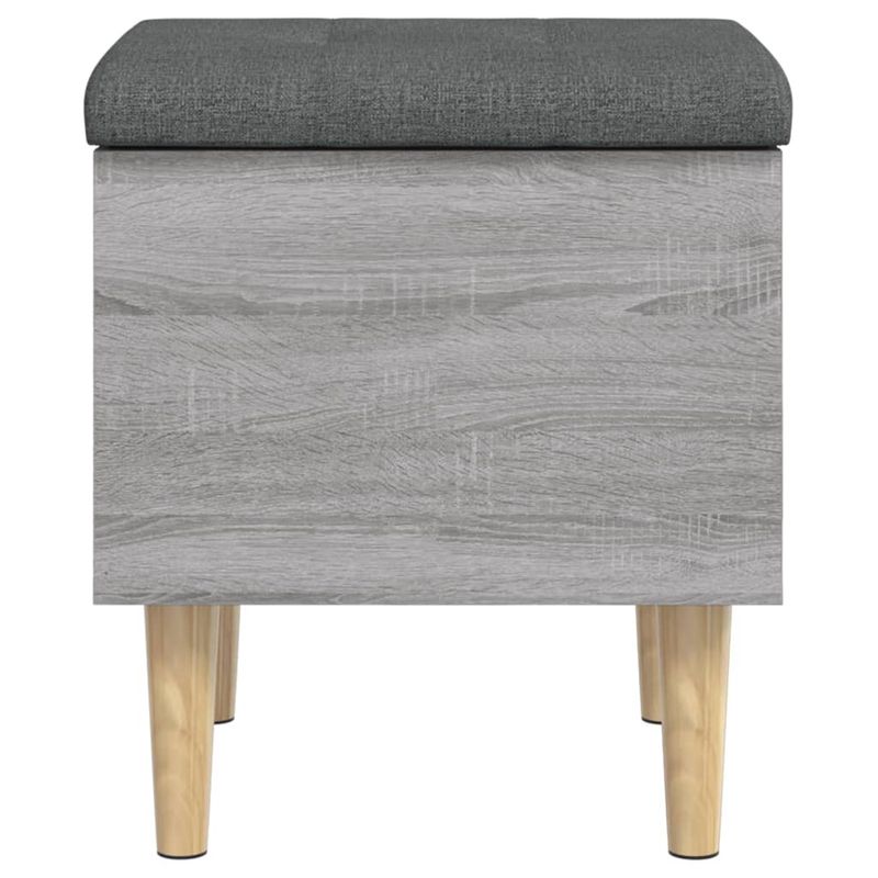 Casa si Gradina - Mobilier - Canapele si coltare - Banchete - Banca de depozitare, gri sonoma, 42x42x46 cm, lemn prelucrat - Infinity.ro