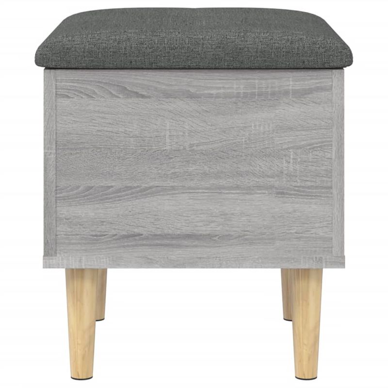 Casa si Gradina - Mobilier - Canapele si coltare - Banchete - Banca de depozitare, gri sonoma, 42x42x46 cm, lemn prelucrat - Infinity.ro