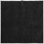 Casa si Gradina - Textile si covoare - Covoare - Covoare casa - Covor HUARTE, fir scurt, moale si lavabil, negru, 200x200 cm - Infinity.ro