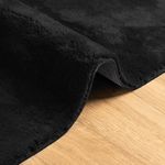 Casa si Gradina - Textile si covoare - Covoare - Covoare casa - Covor HUARTE, fir scurt, moale si lavabil, negru, 200x200 cm - Infinity.ro