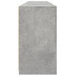 Casa si Gradina - Mobilier - Comode si corpuri - Comode - Servanta cu lumini LED, gri beton, 181,5x37x67 cm - Infinity.ro