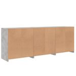 Casa si Gradina - Mobilier - Comode si corpuri - Comode - Servanta cu lumini LED, gri beton, 181,5x37x67 cm - Infinity.ro