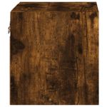 Casa si Gradina - Mobilier - Comode si corpuri - Comode - Comoda TV de perete cu lumini LED, stejar fumuriu 30x28,5x30 cm - Infinity.ro