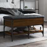 Casa si Gradina - Mobilier - Organizare si depozitare - Bancute - Banca de pantofi, stejar maro, 82x42x45 cm, lemn prelucrat - Infinity.ro